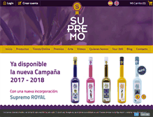 Tablet Screenshot of aceitesupremo.com